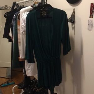 Planet blue teal romper